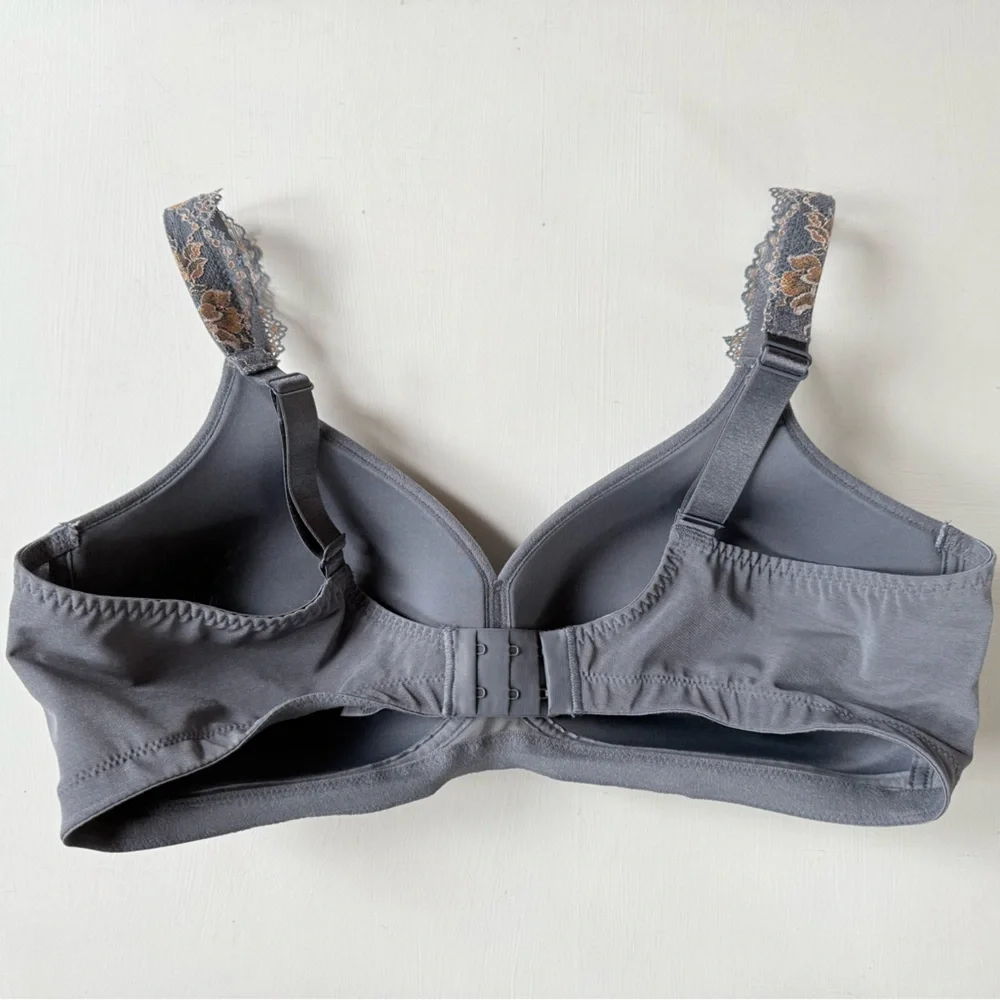 NEW ROSA FAIA COLETTE Soft Bra US Sz 40 D $85 Sky Grey
